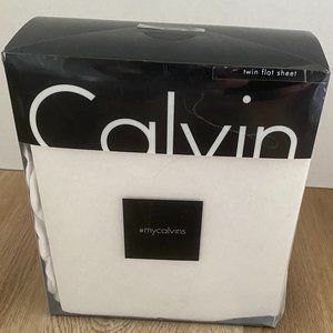 NWT Calvin Klein Twin Flat Sheet
